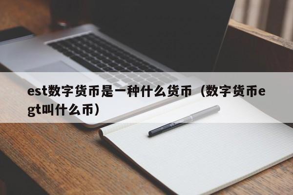 est数字货币是一种什么货币(数字货币egt叫什么币)