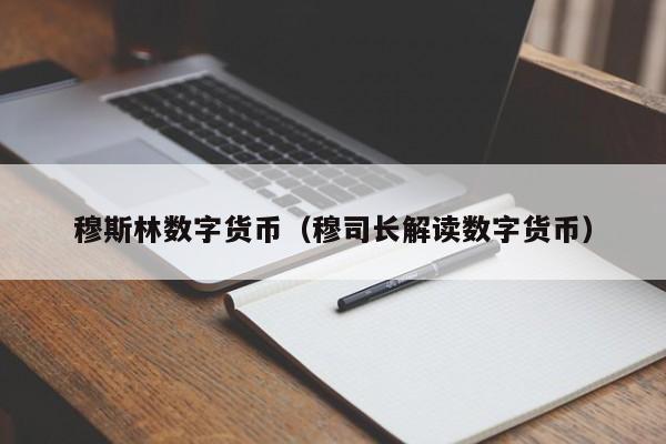 穆斯林数字货币(穆司长解读数字货币)